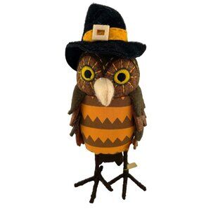 Barney 2018 Target Fall Halloween Felt Owl Figurine With Hat & Tag Barney‎